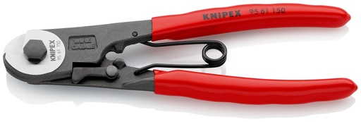[NS-KN9561150] KNIPEX 95 61 150 CORTACABLES PARA CABLES BOWDEN RECUBIERTOS DE PLÁSTICO NEGRO ATRAMENTADO 150 MM