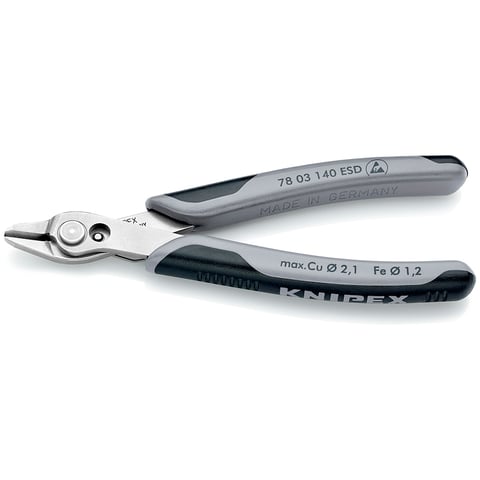 [NS-KN7803140ESD] KNIPEX 78 03 140 ESD ELECTRONIC SUPER KNIPS® XL ESD CON MANGOS MULTICOMPONENTES 140 MM