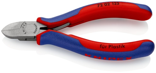 [NS-KN7202125] KNIPEX 72 02 125 ALICATES DE CORTE DIAGONAL PARA PLÁSTICOS CON MANGOS MULTICOMPONENTES 125 MM