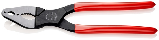 [NS-KN8421200] KNIPEX 84 21 200 ALICATE PARA BICICLETAS RECUBIERTOS DE PLÁSTICO NEGRO ATRAMENTADO 200 MM