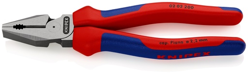 [NS-KN0202200SB] KNIPEX 02 02 200 SB ALICATE UNIVERSAL DE FUERZA CON MANGOS MULTICOMPONENTES NEGRO ATRAMENTADO 200 MM