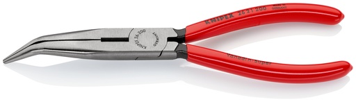 [NS-KN2621200] KNIPEX 26 21 200 ALICATE DE MONTAJE (ALICATE DE BOCA CIGÜEÑA) RECUBIERTOS DE PLÁSTICO NEGRO ATRAMENTADO 200 MM