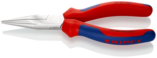 [NS-KN3025160] KNIPEX 30 25 160 ALICATE DE BOCA LARGA CON MANGOS MULTICOMPONENTES CROMADO 160 MM
