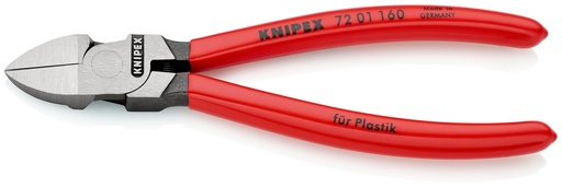[NS-KN7201160] KNIPEX 72 01 160 ALICATES DE CORTE DIAGONAL PARA PLÁSTICOS RECUBIERTOS DE PLÁSTICO 160 MM