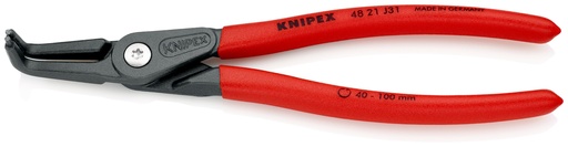 [NS-KN4821J31SB] KNIPEX 48 21 J31 SB ALICATE DE PRECISIÓN PARA ARANDELAS PARA ARANDELAS INTERIORES EN TALADROS MANGOS PLASTICOS POR INMERSIÓN ANTIDESLIZANTES GRIS ATRAMENTADO 210 MM