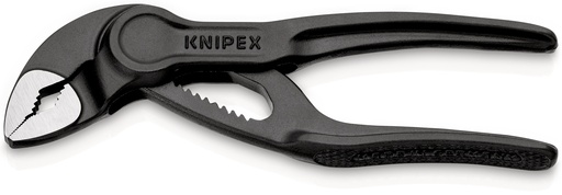 [NS-KN8700100] KNIPEX 87 00 100 COBRA® XS TENAZA DE AGARRE SUPERFICIE RUGOSA Y EN RELIEVE GRIS ATRAMENTADO 100 MM