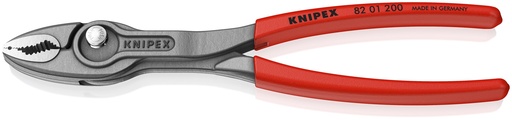 [NS-KN8201200SB] KNIPEX 82 01 200 SB TWINGRIP ALICATE DE PRESIÓN FRONTAL Y LATERAL MANGOS PLASTICOS POR INMERSIÓN ANTIDESLIZANTES GRIS ATRAMENTADO 200 MM