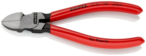 [NS-KN7201140] KNIPEX 72 01 140 ALICATES DE CORTE DIAGONAL PARA PLÁSTICOS RECUBIERTOS DE PLÁSTICO 140 MM