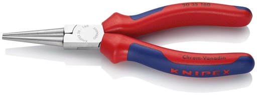 [NS-KN3035160] KNIPEX 30 35 160 ALICATE DE BOCA LARGA CON MANGOS MULTICOMPONENTES CROMADO 160 MM
