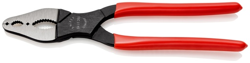 [NS-KN8411200] KNIPEX 84 11 200 ALICATE PARA BICICLETAS RECUBIERTOS DE PLÁSTICO NEGRO ATRAMENTADO 200 MM