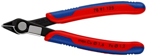 [NS-KN7891125] KNIPEX 78 91 125 ELECTRONIC SUPER KNIPS® CON MANGOS MULTICOMPONENTES BARNIZADOS 125 MM