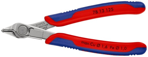 [NS-KN7813125SB] KNIPEX 78 13 125 SB ELECTRONIC SUPER KNIPS® CON MANGOS MULTICOMPONENTES 125 MM