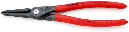 [NS-KN4811J3SB] KNIPEX 48 11 J3 SB ALICATE DE PRECISIÓN PARA ARANDELAS PARA ARANDELAS INTERIORES EN TALADROS MANGOS PLASTICOS POR INMERSIÓN ANTIDESLIZANTES GRIS ATRAMENTADO 225 MM