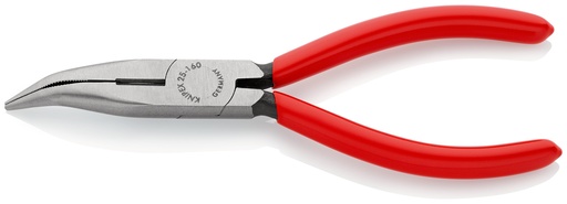 [NS-KN2521160SB] KNIPEX 25 21 160 SB ALICATE DE MONTAJE (ALICATE DE RADIO) RECUBIERTOS DE PLÁSTICO NEGRO ATRAMENTADO 160 MM
