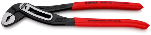 [NS-KN8801250SB] KNIPEX 88 01 250 SB ALLIGATOR® TENAZA DE AGARRE MANGOS PLASTICOS POR INMERSIÓN ANTIDESLIZANTES NEGRO ATRAMENTADO 250 MM