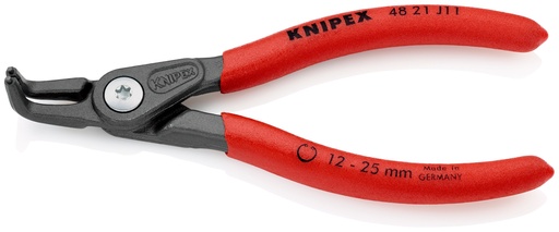 [NS-KN4821J11SB] KNIPEX 48 21 J11 SB ALICATE DE PRECISIÓN PARA ARANDELAS PARA ARANDELAS INTERIORES EN TALADROS MANGOS PLASTICOS POR INMERSIÓN ANTIDESLIZANTES GRIS ATRAMENTADO 130 MM