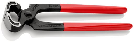 [NS-KN5001250] KNIPEX 50 01 250 TENAZA PARA CARPINTERO RECUBIERTOS DE PLÁSTICO NEGRO ATRAMENTADO 250 MM