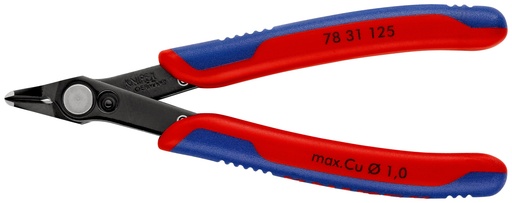 [NS-KN7831125] KNIPEX 78 31 125 ELECTRONIC SUPER KNIPS® CON MANGOS MULTICOMPONENTES BARNIZADOS 125 MM