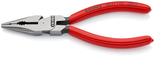 [NS-KN0821145] KNIPEX 08 21 145 ALICATE UNIVERSAL EN PUNTA RECUBIERTOS DE PLÁSTICO NEGRO ATRAMENTADO 145 MM