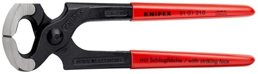 [NS-KN5101210SB] KNIPEX 51 01 210 SB TENAZA PARA CARPINTERO RECUBIERTOS DE PLÁSTICO NEGRO ATRAMENTADO 210 MM
