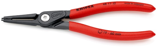 [NS-KN4811J2SB] KNIPEX 48 11 J2 SB ALICATE DE PRECISIÓN PARA ARANDELAS PARA ARANDELAS INTERIORES EN TALADROS MANGOS PLASTICOS POR INMERSIÓN ANTIDESLIZANTES GRIS ATRAMENTADO 180 MM