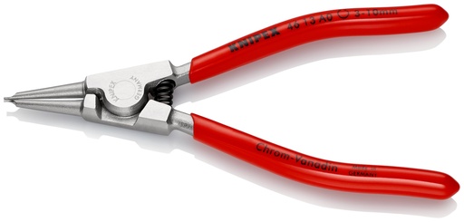[NS-KN4613A0] KNIPEX 46 13 A0 ALICATE PARA ARANDELAS PARA ARANDELAS EXTERIORES DE EJES RECUBIERTOS DE PLÁSTICO CROMADO 140 MM