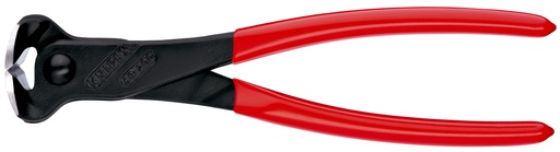 [NS-KN6801200SB] KNIPEX 68 01 200 SB ALICATE DE CORTE FRONTAL RECUBIERTOS DE PLÁSTICO NEGRO ATRAMENTADO 200 MM