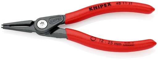 [NS-KN4811J1SB] KNIPEX 48 11 J1 SB ALICATE DE PRECISIÓN PARA ARANDELAS PARA ARANDELAS INTERIORES EN TALADROS MANGOS PLASTICOS POR INMERSIÓN ANTIDESLIZANTES GRIS ATRAMENTADO 140 MM