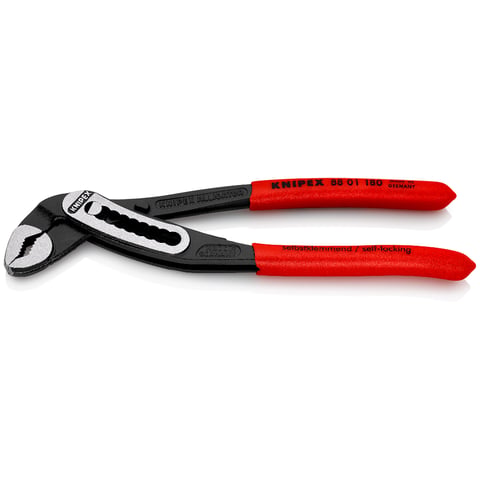 [NS-KN8801180] KNIPEX 88 01 180 ALLIGATOR® TENAZA DE AGARRE MANGOS PLASTICOS POR INMERSIÓN ANTIDESLIZANTES NEGRO ATRAMENTADO 180 MM