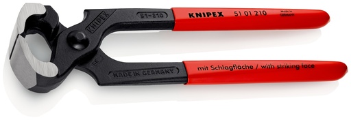 [NS-KN5101210] KNIPEX 51 01 210 TENAZA PARA CARPINTERO RECUBIERTOS DE PLÁSTICO NEGRO ATRAMENTADO 210 MM