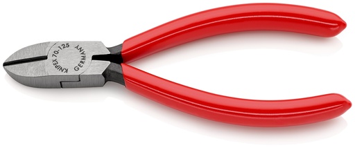 [NS-KN7001125SB] KNIPEX 70 01 125 SB ALICATE DE CORTE DIAGONAL RECUBIERTOS DE PLÁSTICO NEGRO ATRAMENTADO 125 MM