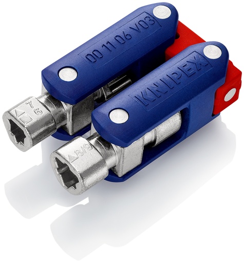 [NS-KN001106V03] KNIPEX 00 11 06 V03 LLAVE PARA ARMARIOS DE CONTROL "DOUBLEJOINT“  62 MM