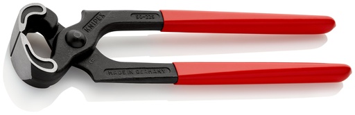 [NS-KN5001225] KNIPEX 50 01 225 TENAZA PARA CARPINTERO RECUBIERTOS DE PLÁSTICO NEGRO ATRAMENTADO 225 MM