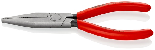 [NS-KN3011160] KNIPEX 30 11 160 ALICATE DE BOCA LARGA RECUBIERTOS DE PLÁSTICO NEGRO ATRAMENTADO 160 MM