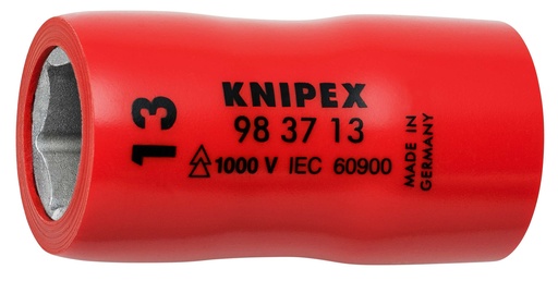 [NS-KN983713] KNIPEX 98 37 13 VASO HEXAGONAL PARA TORNILLOS DE CABEZA HEXAGONAL CON CUADRADILLO 3/8" 45 MM