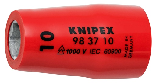 [NS-KN983710] KNIPEX 98 37 10 VASO HEXAGONAL PARA TORNILLOS DE CABEZA HEXAGONAL CON CUADRADILLO 3/8" 42 MM