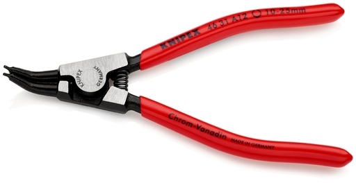 [NS-KN4631A12] KNIPEX 46 31 A12 ALICATE PARA ARANDELAS PARA ARANDELAS EXTERIORES DE EJES EN ÁNGULO DE 45° RECUBIERTOS DE PLÁSTICO NEGRO ATRAMENTADO 130 MM