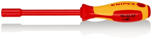 [NS-KN980307] KNIPEX 98 03 07 LLAVE DE VASO CON MANGO DESTORNILLADOR AISLADOS CON FUNDAS MULTICOMPONENTES, SEGÚN NORMA VDE BARNIZADOS 237 MM