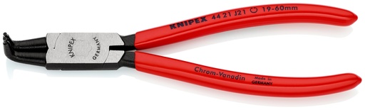 [NS-KN4421J21] KNIPEX 44 21 J21 ALICATE PARA ARANDELAS PARA ARANDELAS INTERIORES EN TALADROS RECUBIERTOS DE PLÁSTICO NEGRO ATRAMENTADO 170 MM