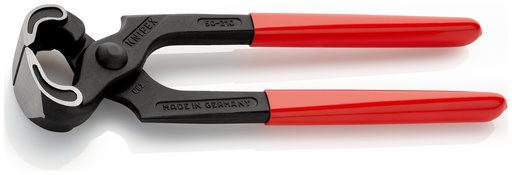 [NS-KN5001210] KNIPEX 50 01 210 TENAZA PARA CARPINTERO RECUBIERTOS DE PLÁSTICO NEGRO ATRAMENTADO 210 MM