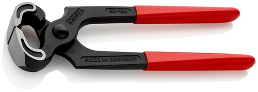 [NS-KN5001180] KNIPEX 50 01 180 TENAZA PARA CARPINTERO RECUBIERTOS DE PLÁSTICO NEGRO ATRAMENTADO 180 MM