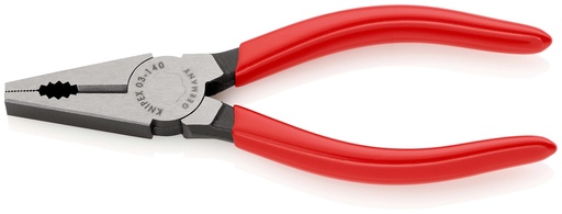 [NS-KN0301140EAN] KNIPEX 03 01 140 EAN ALICATE UNIVERSAL RECUBIERTOS DE PLÁSTICO NEGRO ATRAMENTADO 140 MM