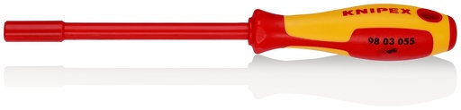 [NS-KN9803055] KNIPEX 98 03 055 LLAVE DE VASO CON MANGO DESTORNILLADOR AISLADOS CON FUNDAS MULTICOMPONENTES, SEGÚN NORMA VDE BARNIZADOS 232 MM