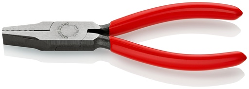 [NS-KN2001140] KNIPEX 20 01 140 ALICATE DE BOCA PLANA RECUBIERTOS DE PLÁSTICO NEGRO ATRAMENTADO 140 MM
