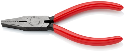 [NS-KN2001125] KNIPEX 20 01 125 ALICATE DE BOCA PLANA RECUBIERTOS DE PLÁSTICO NEGRO ATRAMENTADO 125 MM
