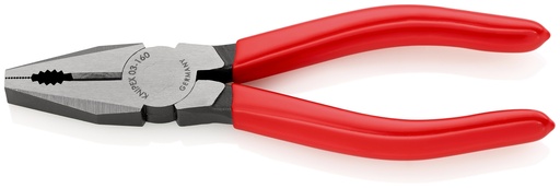 [NS-KN0301160EAN] KNIPEX 03 01 160 EAN ALICATE UNIVERSAL RECUBIERTOS DE PLÁSTICO NEGRO ATRAMENTADO 160 MM