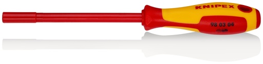 [NS-KN980304] KNIPEX 98 03 04 LLAVE DE VASO CON MANGO DESTORNILLADOR AISLADOS CON FUNDAS MULTICOMPONENTES, SEGÚN NORMA VDE BARNIZADOS 232 MM