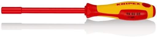 [NS-KN980305] KNIPEX 98 03 05 LLAVE DE VASO CON MANGO DESTORNILLADOR AISLADOS CON FUNDAS MULTICOMPONENTES, SEGÚN NORMA VDE BARNIZADOS 232 MM