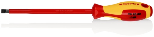 [NS-KN982080] KNIPEX 98 20 80 DESTORNILLADORES PARA TORNILLOS PLANOS MANGO AISLANTE EN DOS COMPONENTES, SEGÚN NORMA VDE BARNIZADOS 295 MM