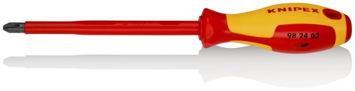 [NS-KN982403] KNIPEX 98 24 03 DESTORNILLADOR PARA TORNILLOS CRUCIFORMES PHILLIPS® MANGO AISLANTE EN DOS COMPONENTES, SEGÚN NORMA VDE BARNIZADOS 270 MM